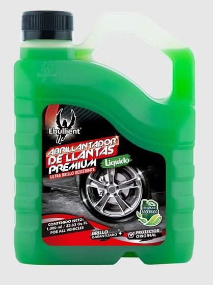 76. ABRILLANTADOR LLANTA LIQUIDO EBULLIENT LITRO
