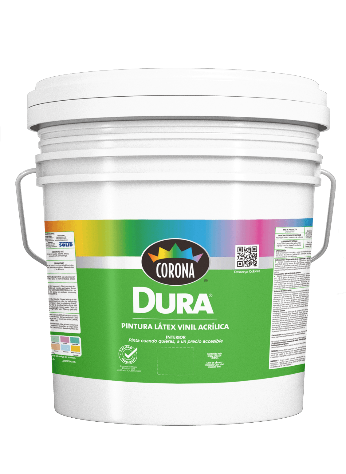 Pintura Dura latex color Verde Grama Cubeta